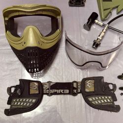 Tippmann Cronus Tactical Paintball Setup - OD Green - GXG Hopper, Remote Line, Empire Helix Mask