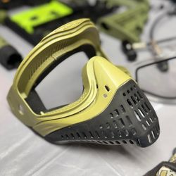 Tippmann Cronus Tactical Paintball Setup - OD Green - GXG Hopper, Remote Line, Empire Helix Mask