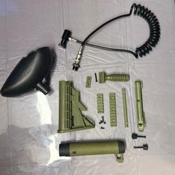 Tippmann Cronus Tactical Paintball Setup - OD Green - GXG Hopper, Remote Line, Empire Helix Mask
