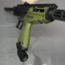 Tippmann Cronus Tactical Paintball Setup - OD Green - GXG Hopper, Remote Line, Empire Helix Mask