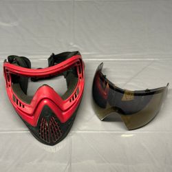 Paintball Setup - Empire Mini GS (Red/Silver), Valken V-MAX+ Hopper, Dye i4 Mask (Red/Gold)