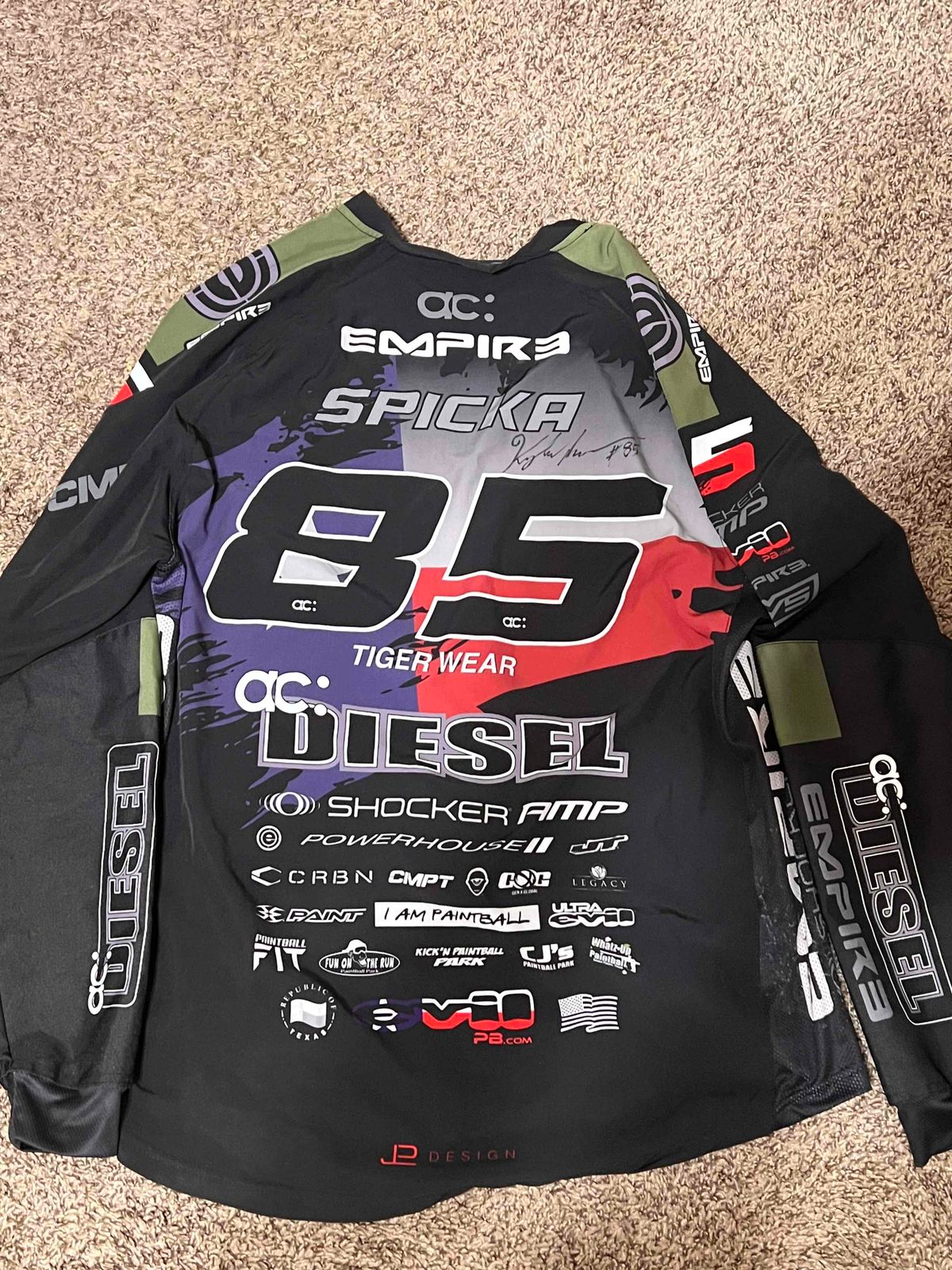 Signed Spicka Lone Star AC: Diesel Jersey XL