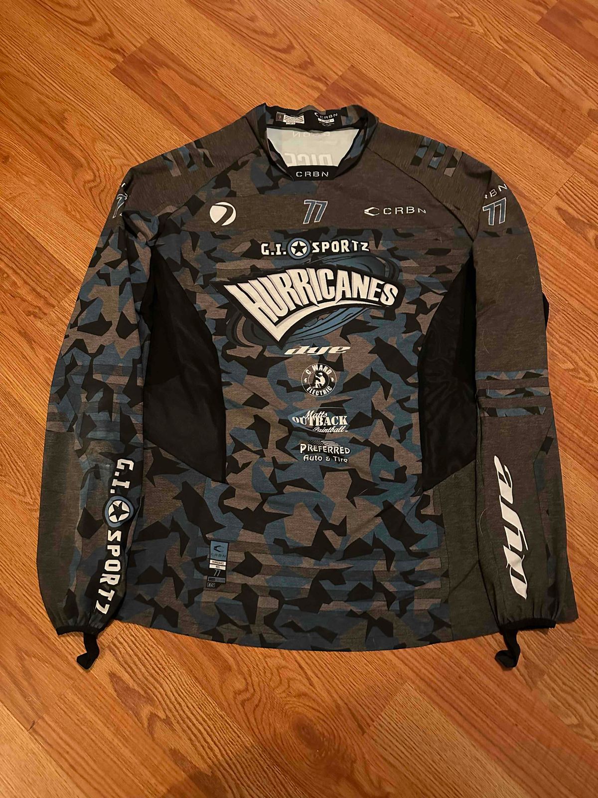 2020 NXL World Cup Blake Rice New England Hurricanes jersey