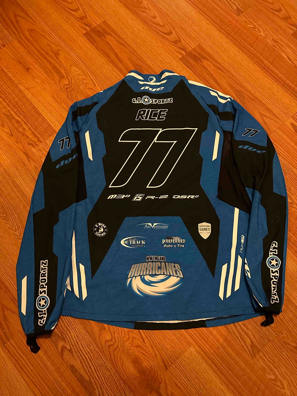 2022 NXL Texas minor Blake Rice New England Hurricanes Jersey