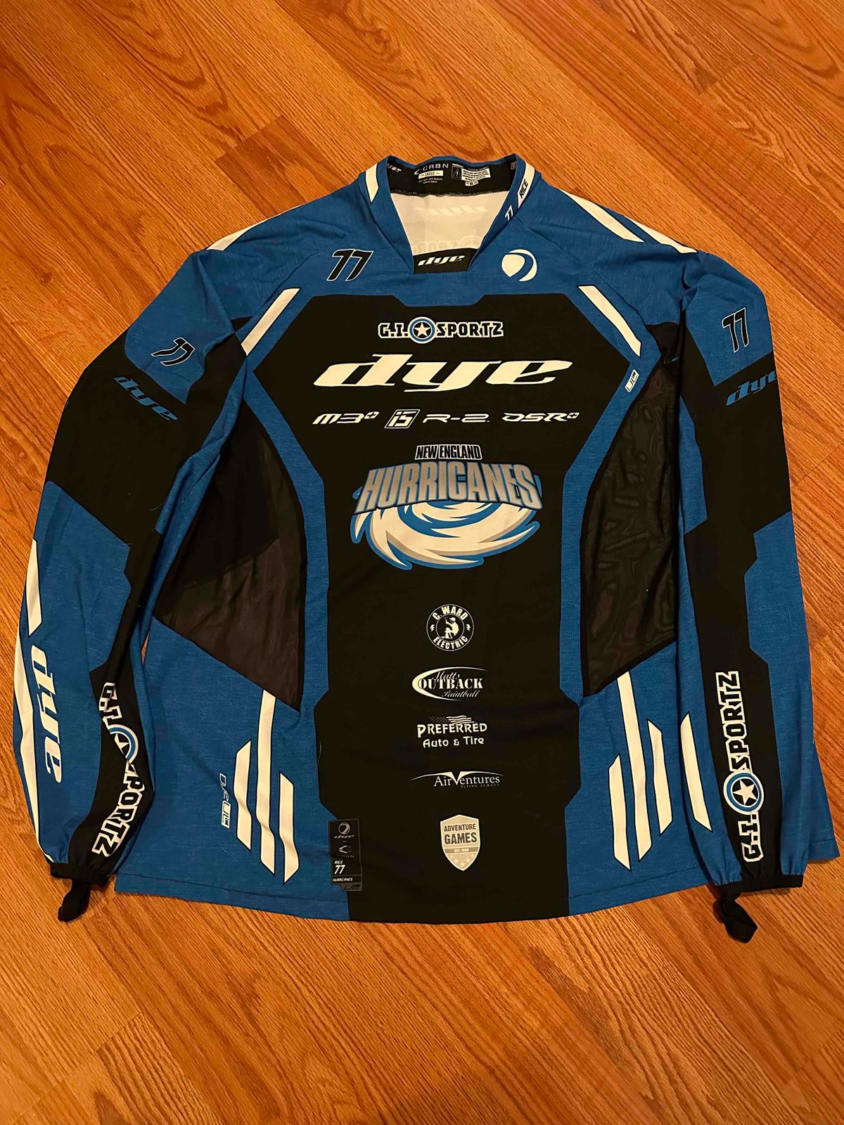 2022 NXL Texas minor Blake Rice New England Hurricanes Jersey