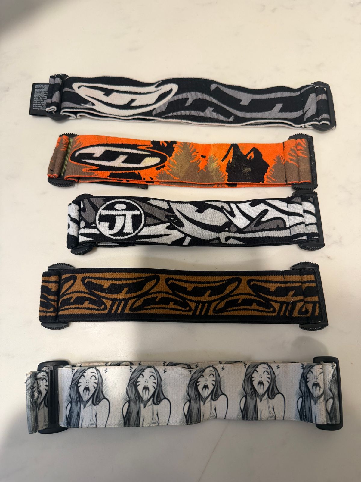 JT straps doodoo, undr, realtree, ice