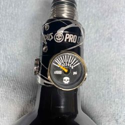 Skeleton Air Hyperlight 80cu in/4500 tank Black/silver splash infamous powerhouse haymaker 500 reg