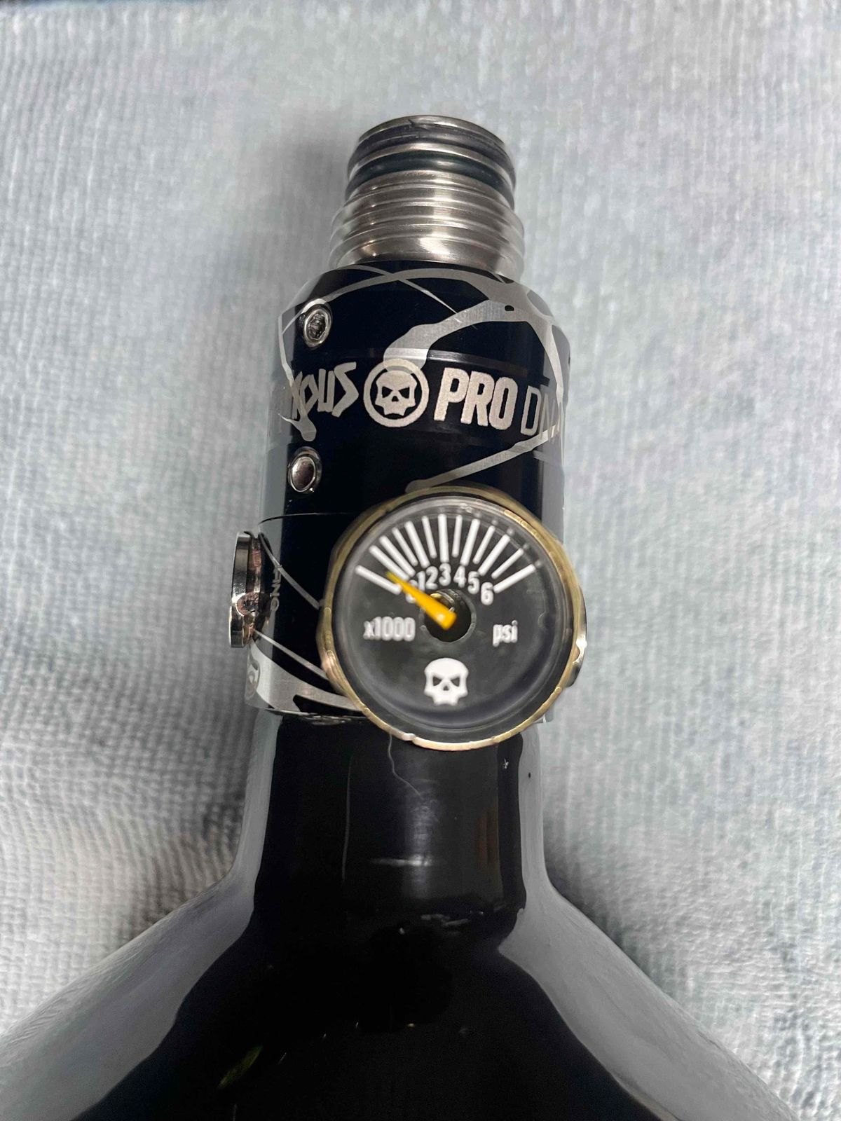 Skeleton Air Hyperlight 80cu in/4500 tank Black/silver splash infamous powerhouse haymaker 500 reg