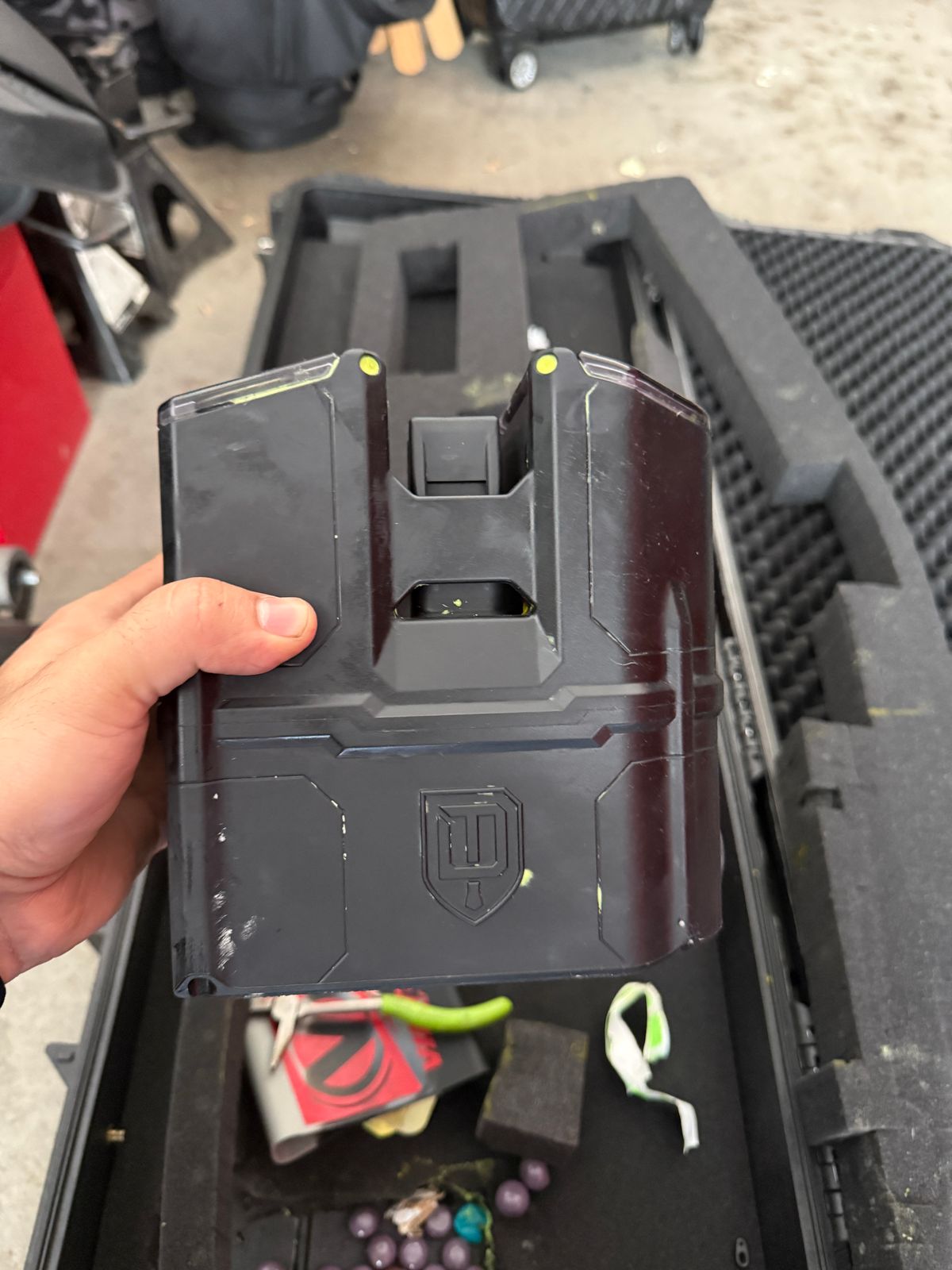 Dye box rotor mag