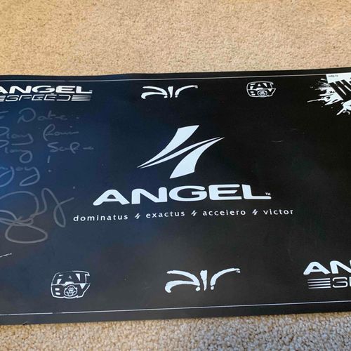 Angel/WDP Workmat, signed by THE JOHN RICE