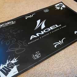 Angel/WDP Workmat, signed by THE JOHN RICE