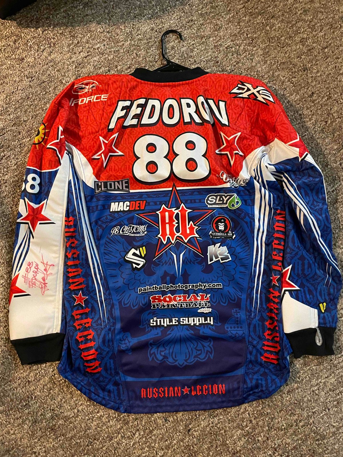 Konstantin Fedorov Russian Legion jersey 