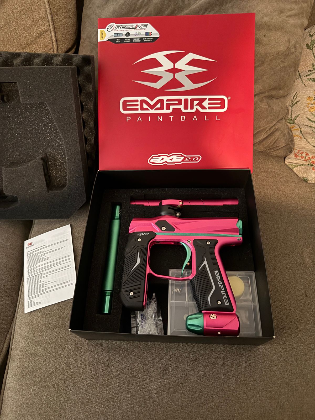 Empire Axe 2.0 Redline Hot Pink/Teal