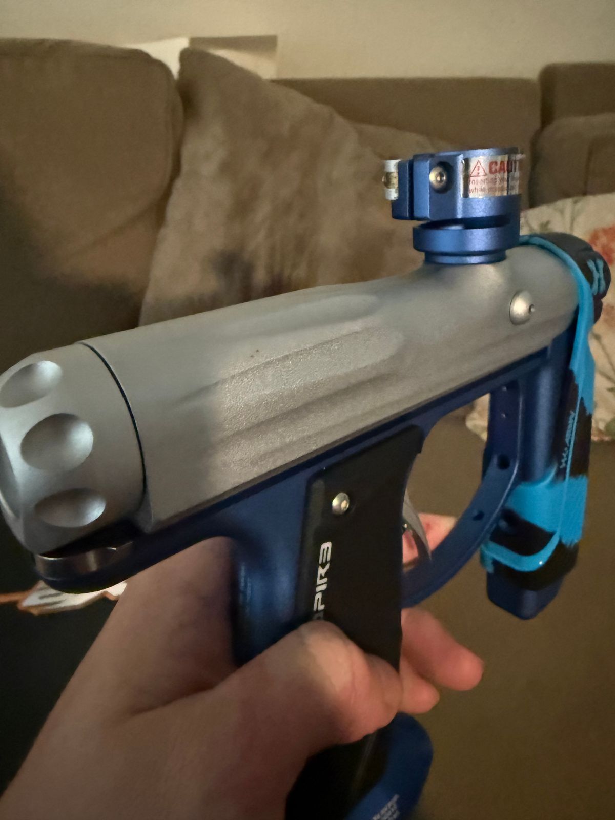Empire Axe Silver/Blue