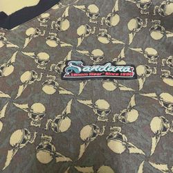Green skulls sandana pullover top