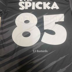 Kyle Spickas TJ Bstrd’s jersey