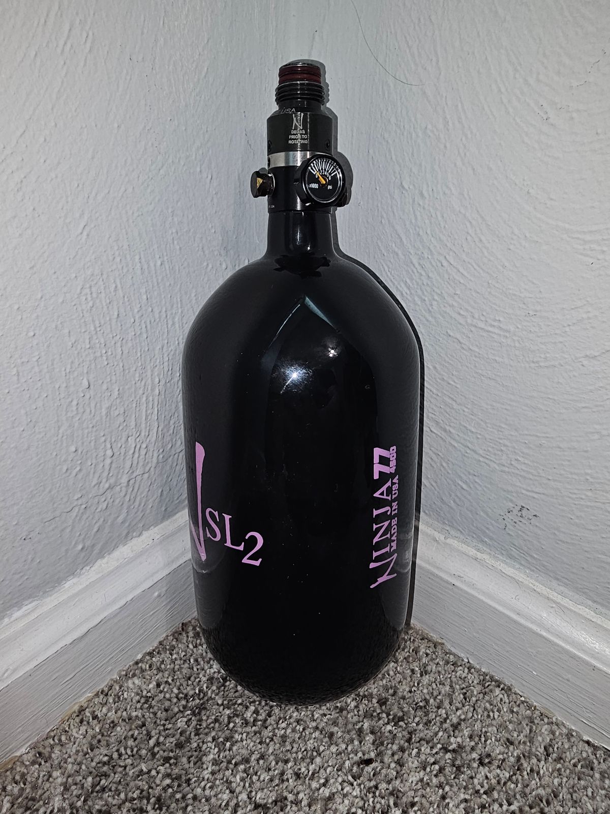 Ninja SL2 77/4500 HPA tank with Ninja Pro v2 Regulator