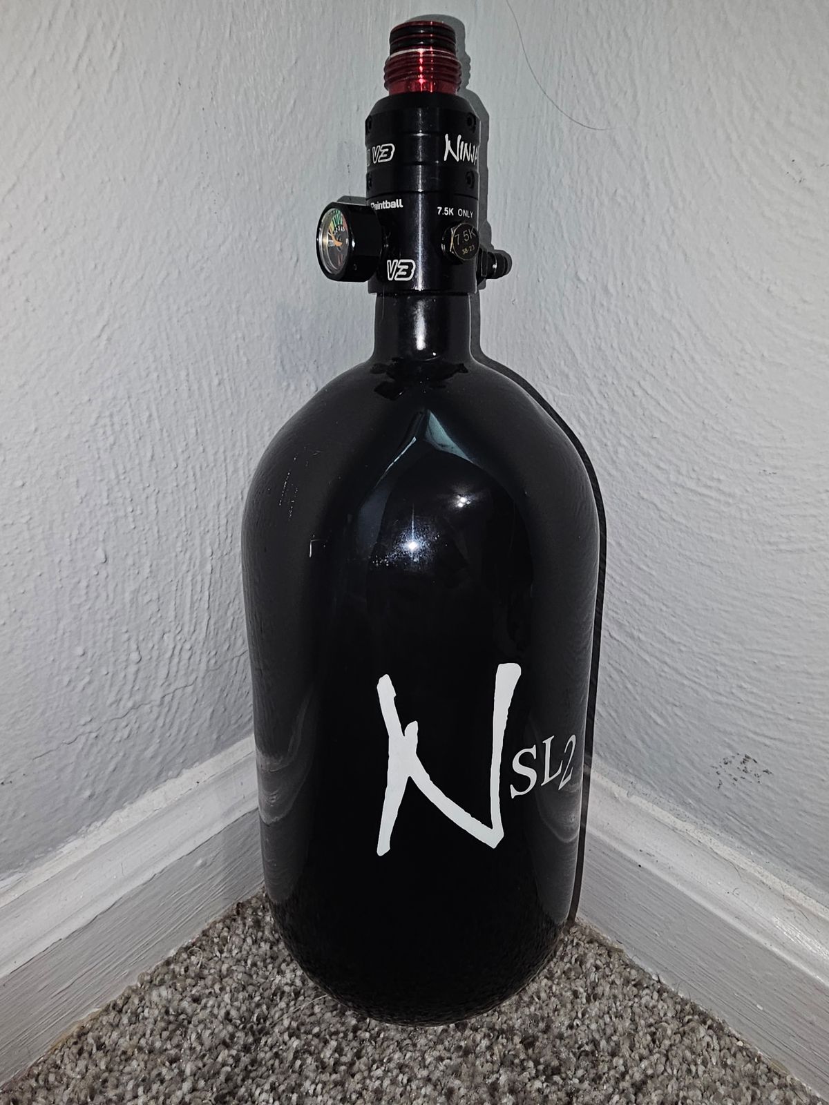 Ninja Sl2 77/4500 HPA Tank qith Ninja Prov3 Regulator