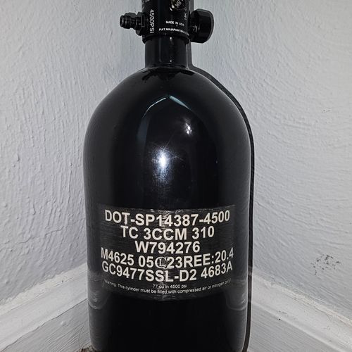 Ninja Sl2 77/4500 HPA Tank qith Ninja Prov3 Regulator