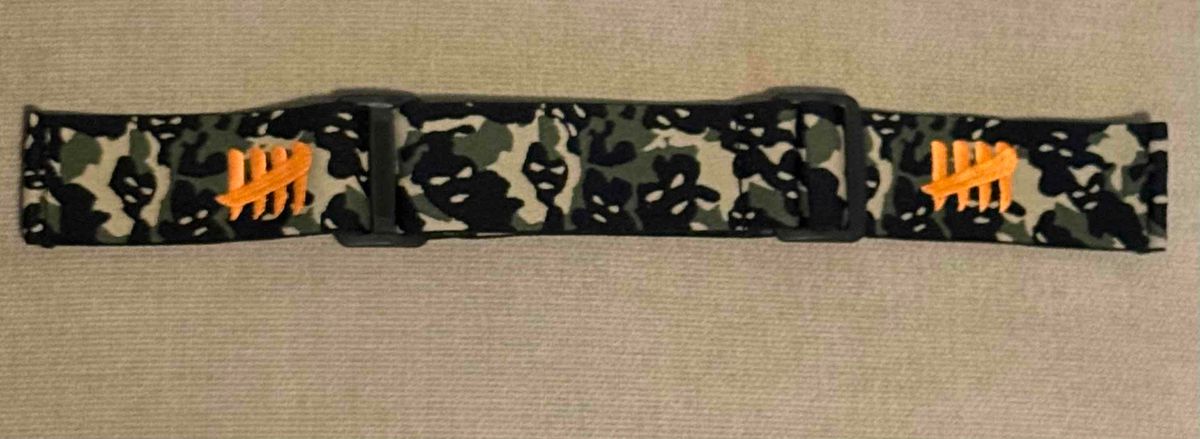 ENEMY OF THE STATE - Camo Strap - Orange Hash - LTD