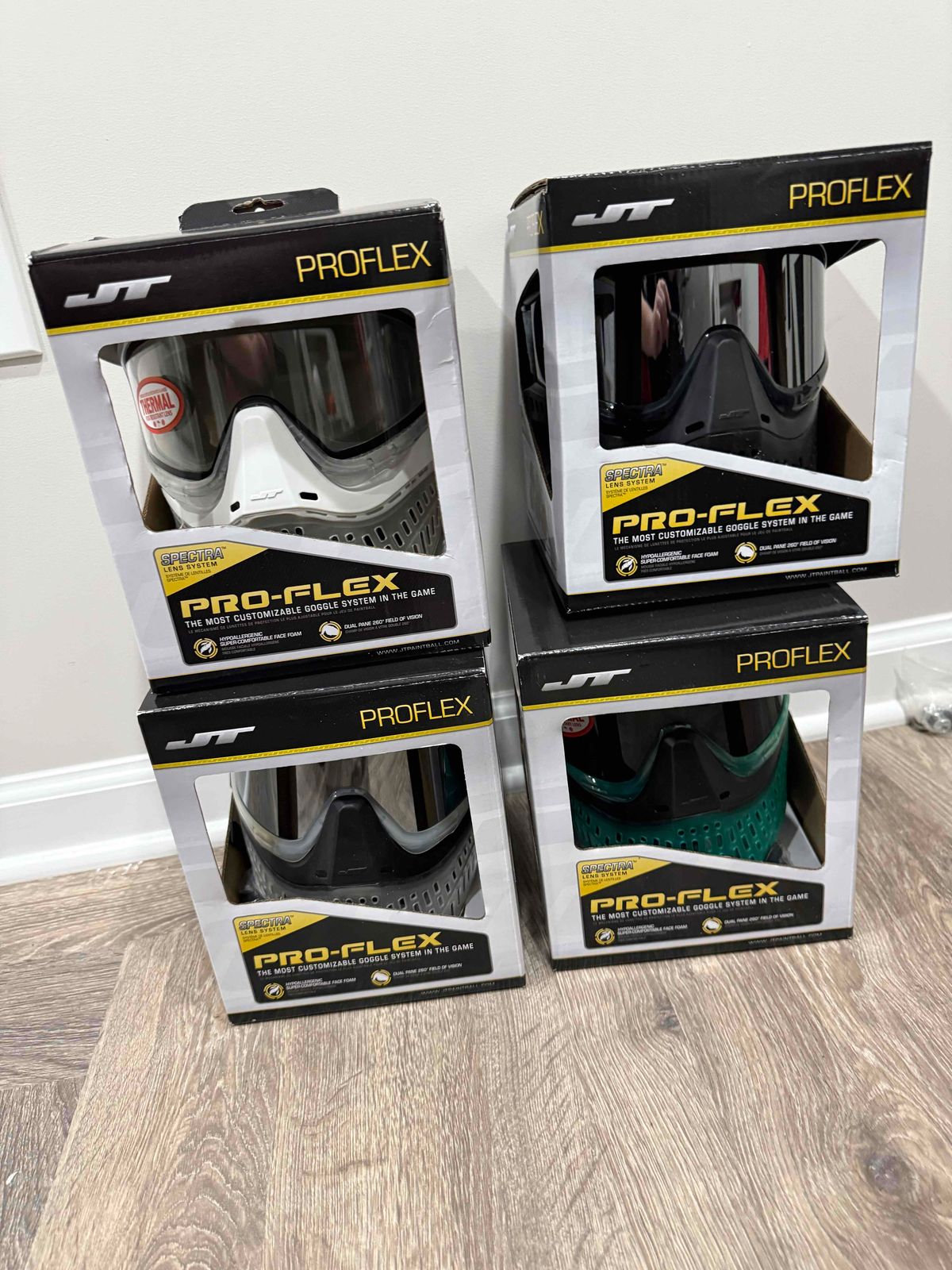 Proflex Lot - NEW (white diamond, cloudy clears, teal, smoke)