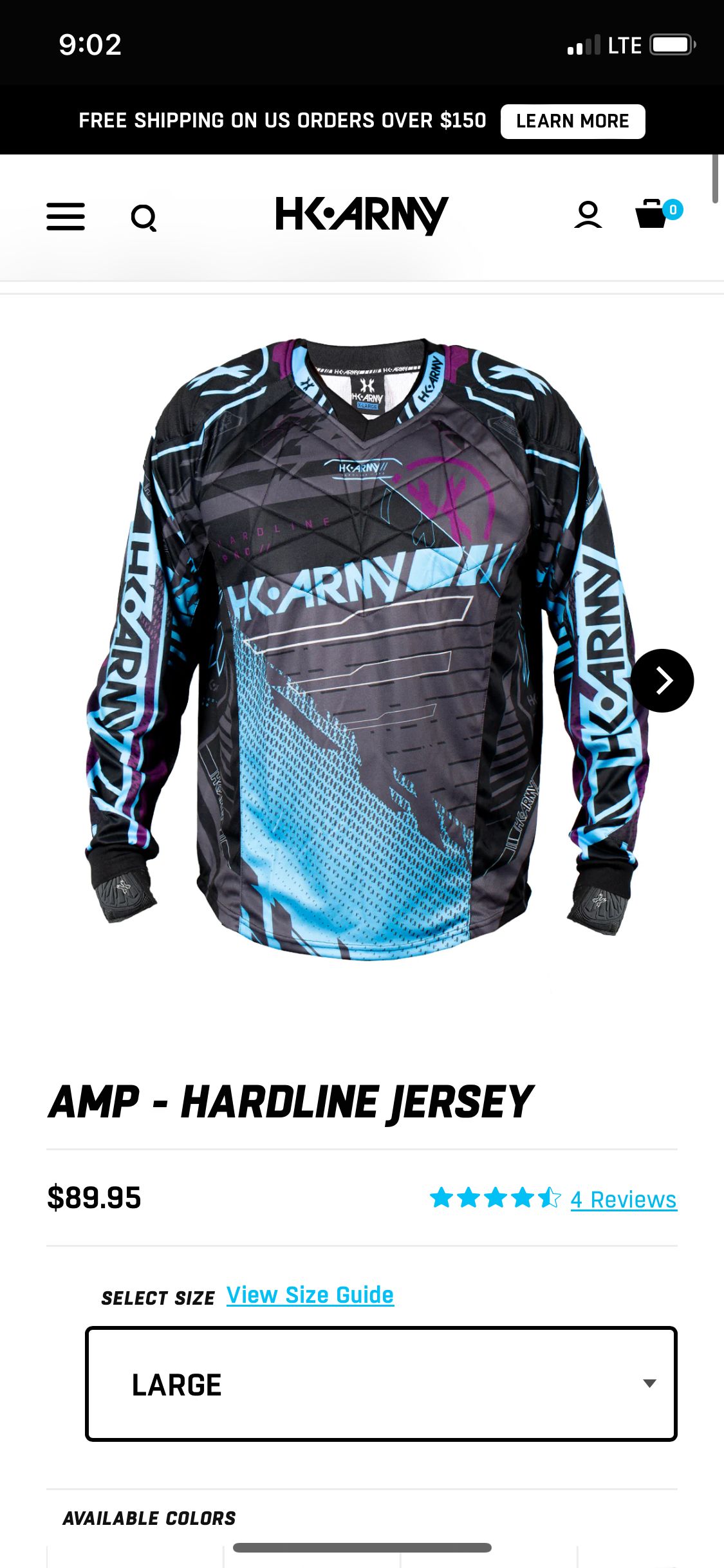 HK Army Hardline Jersey - Amp - L
