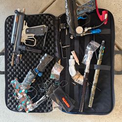 Paintball Gear Bundle—3 Markers, Extra Barrels & Padded Case—$300 OBO