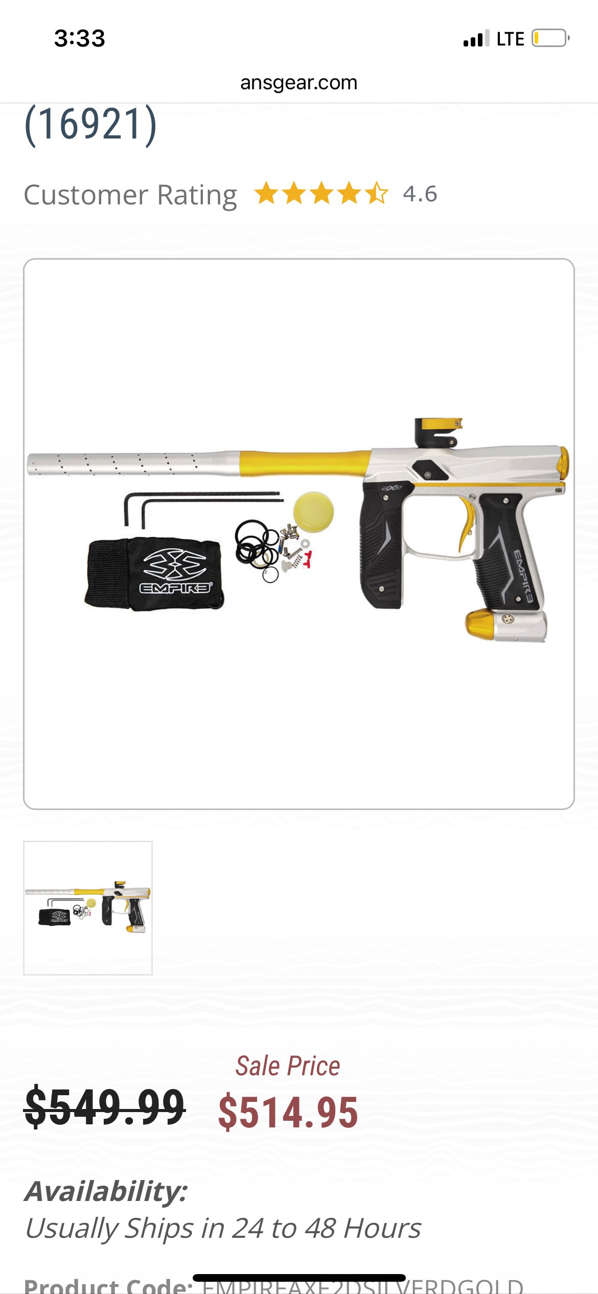 NIB AXE 2.0 dust silver&gold (sealed box)