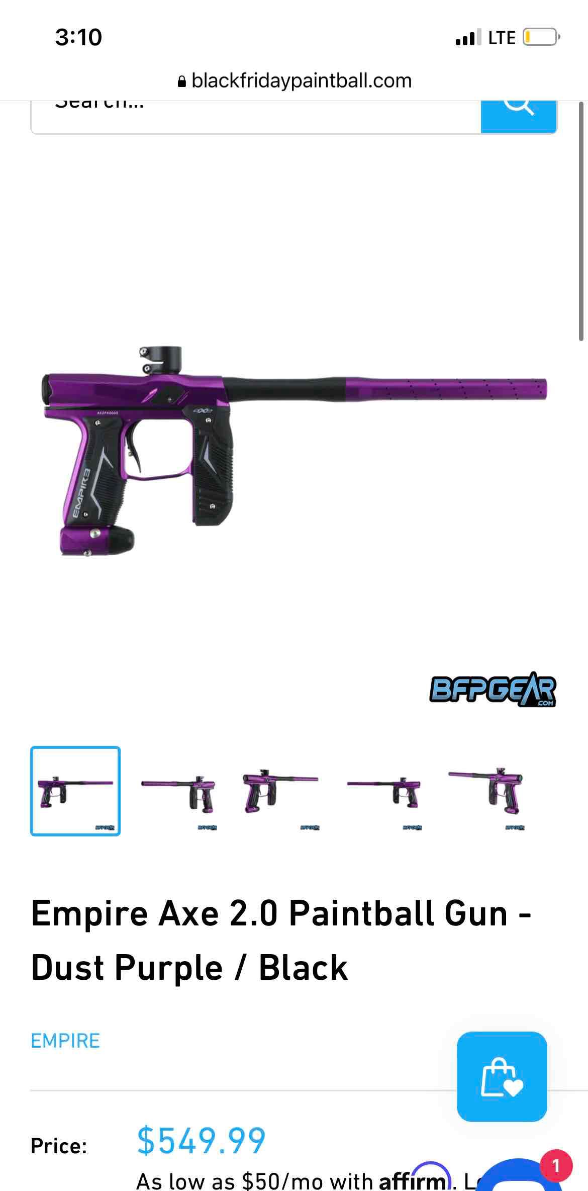 Empire Axe2.0 Purple/black (sealed box)